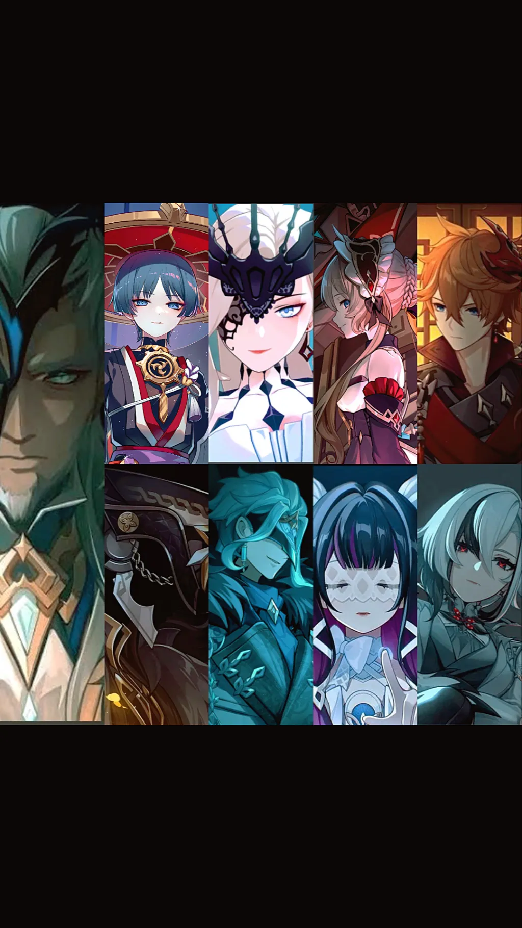 ai character: Fatui Harbingers  background