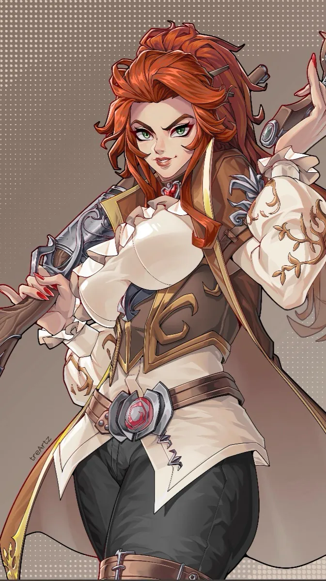 ai character: Elsa Bloodstone  background