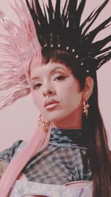 ai character: Melanie Martinez  background