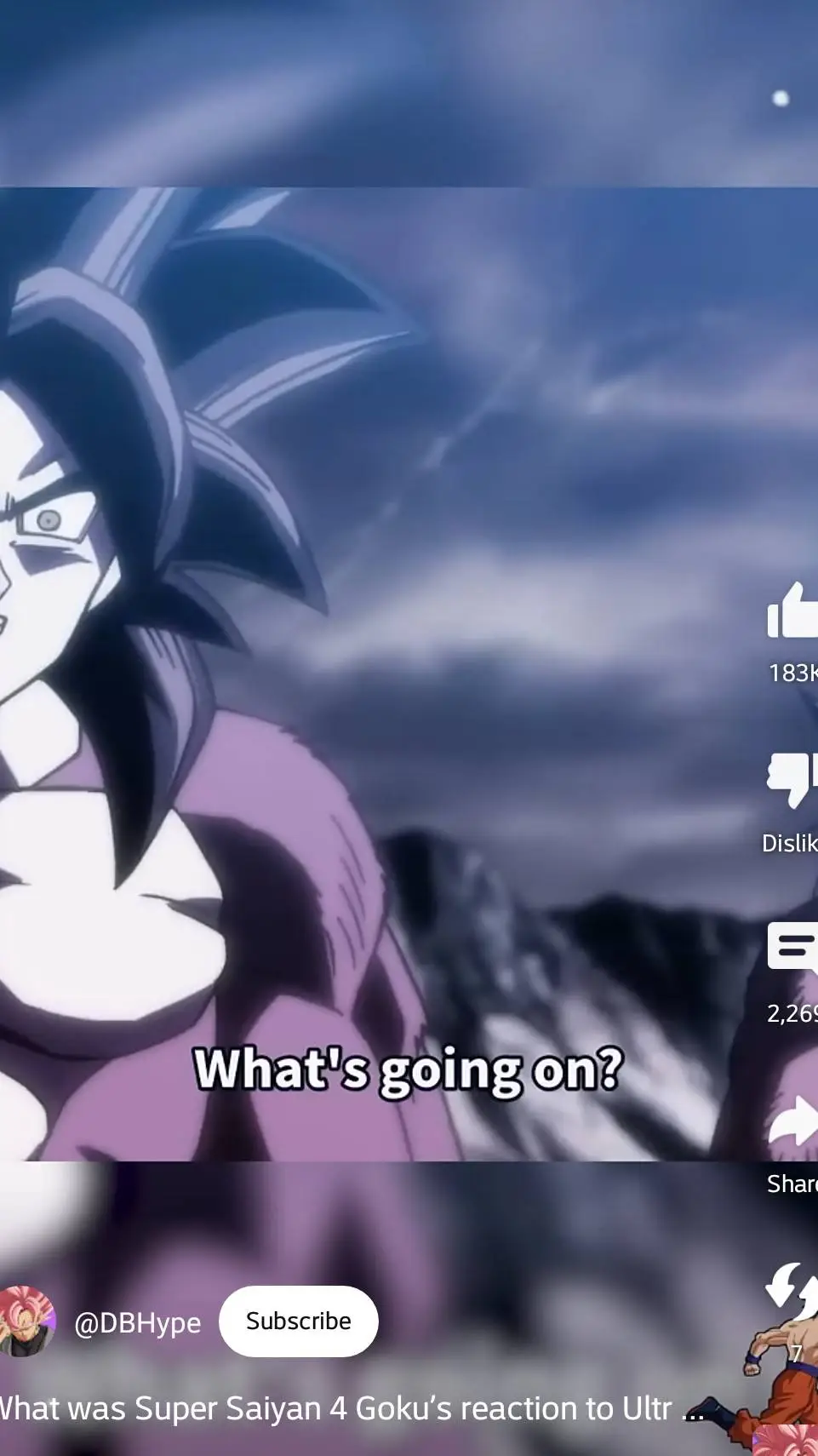 ai character: xeno goku background