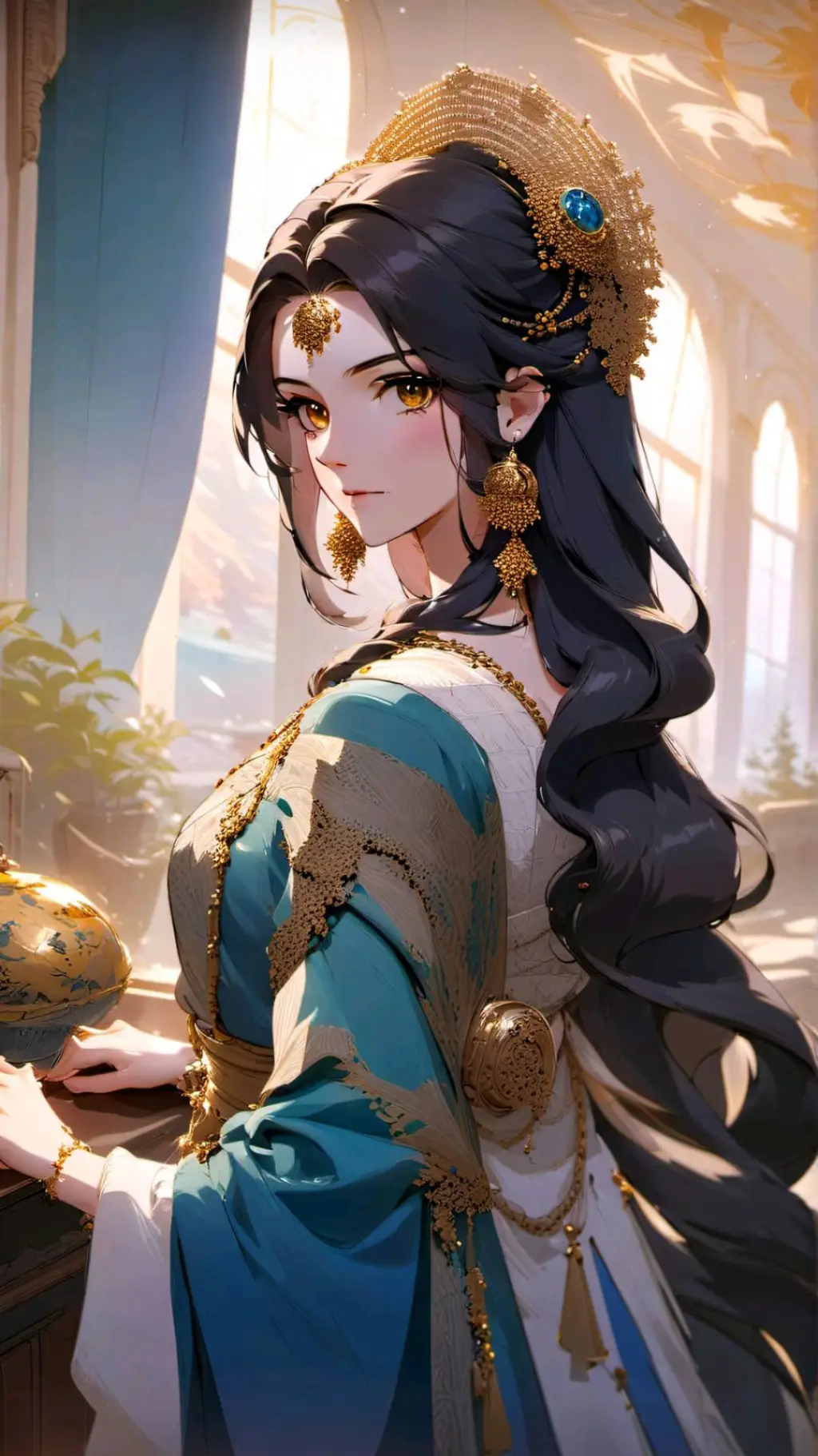 ai character: Cynthia background
