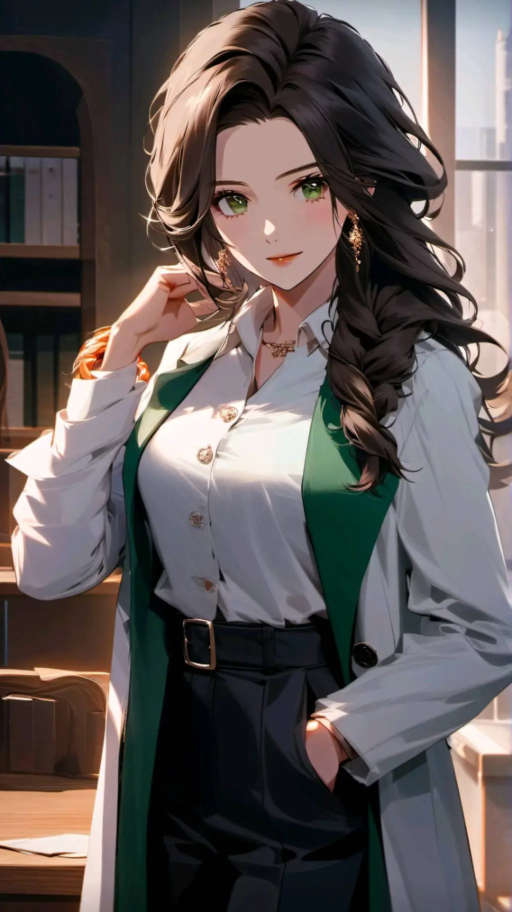 ai character: Lianca Brown background