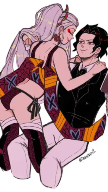 ai character: Muzan x daki background