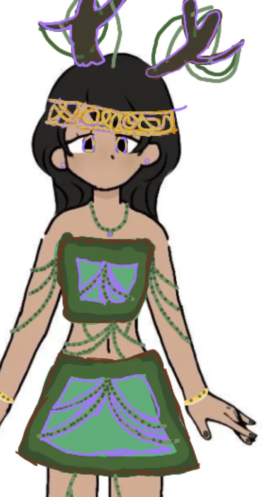 ai character: Aurora background