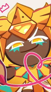 ai character: Golden cheese background