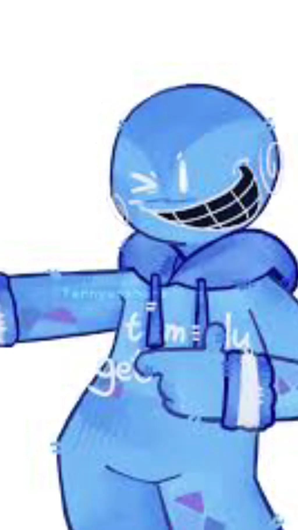 ai character: bluudud background
