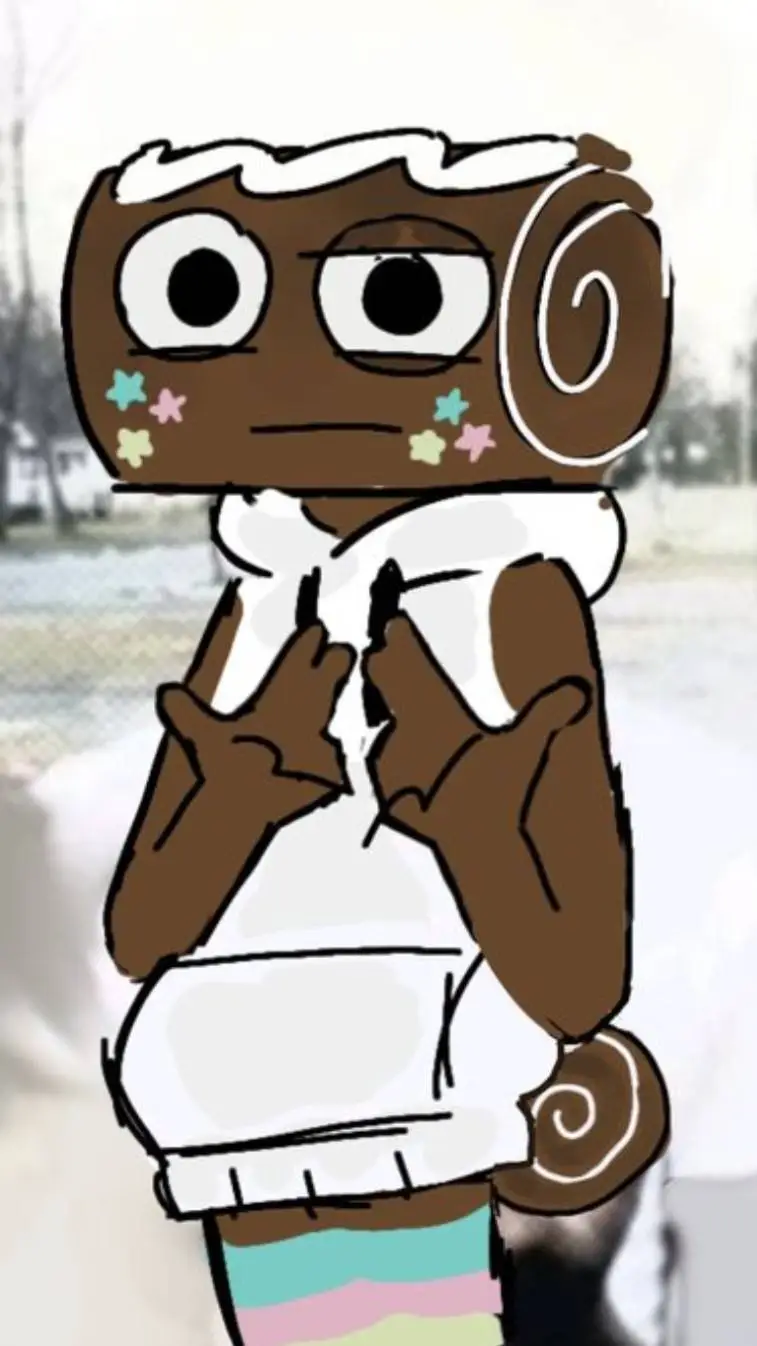 ai character: Fruitcake🍰🍓 background