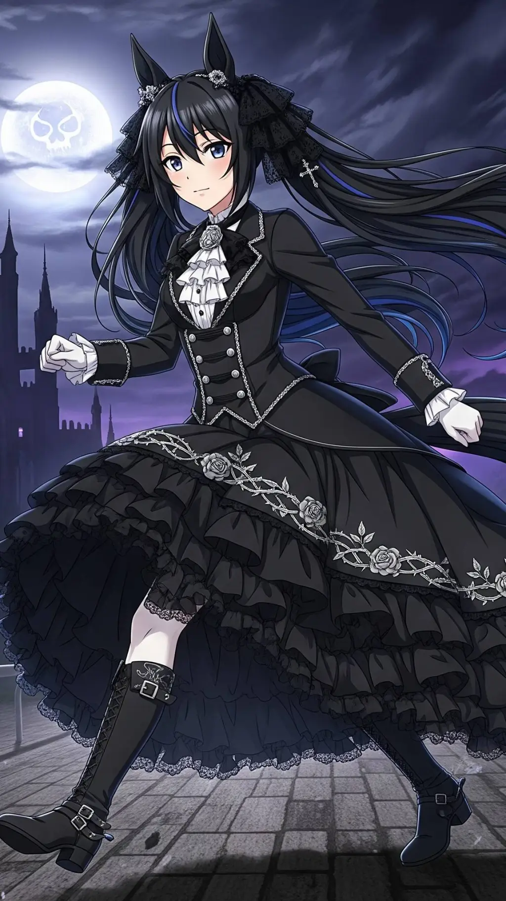 ai character: Selene (Oc) background