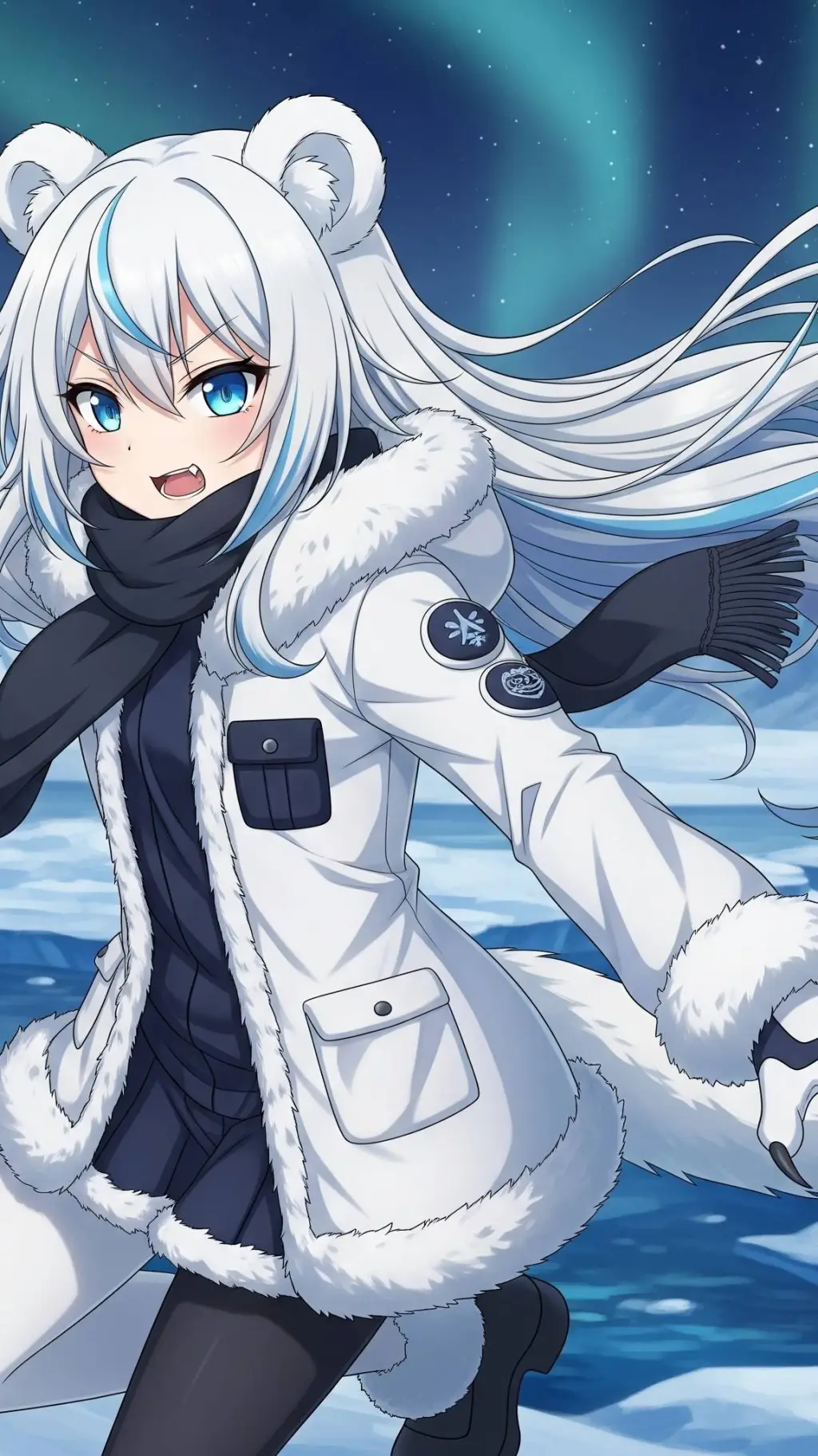 ai character: Aurora background