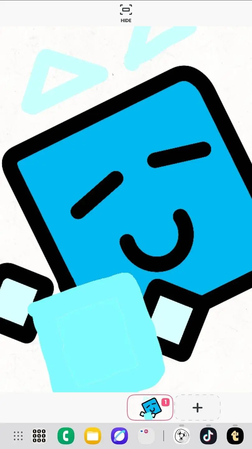 ai character: cube background