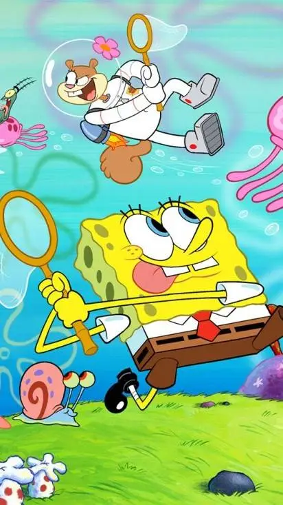 ai character: 🧽Spongebob!☆ background
