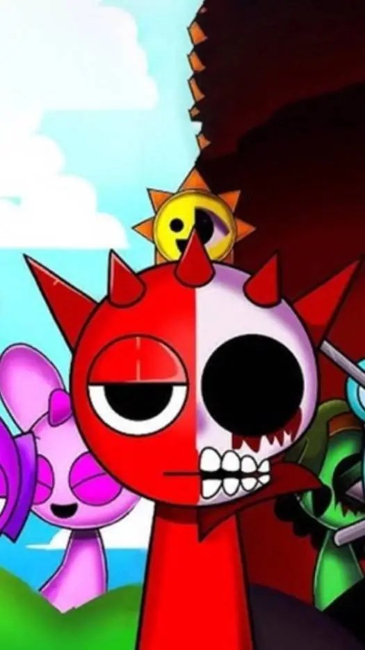 ai character: Sprunki background