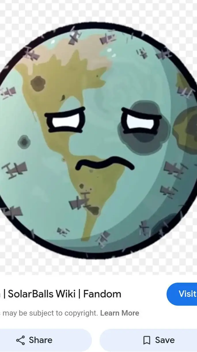 ai character: solarball Earth  background