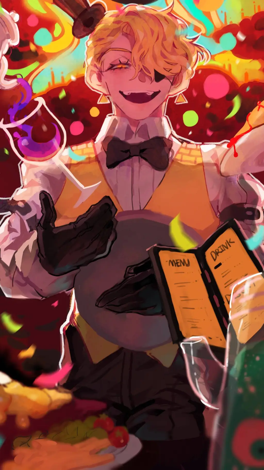 ai character: Bill Cipher  background