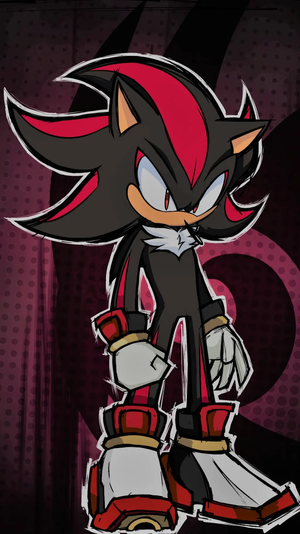 ai character: Shadow.  background