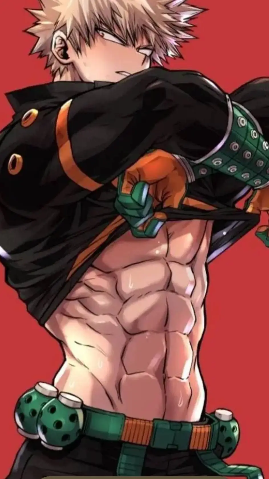 ai character: bakugo  background