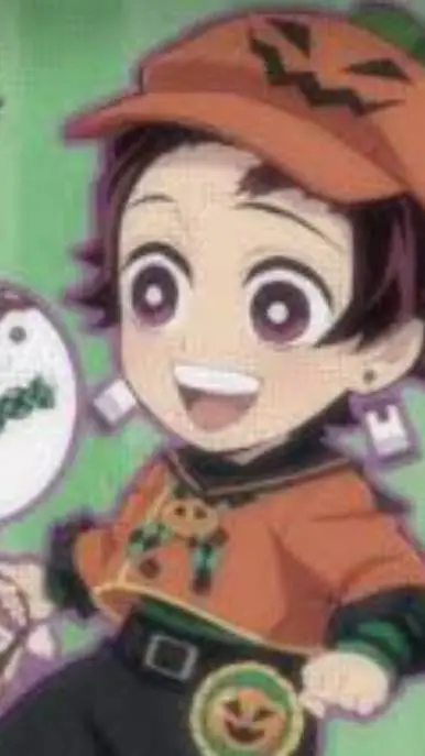 ai character: tanjiro halloween background