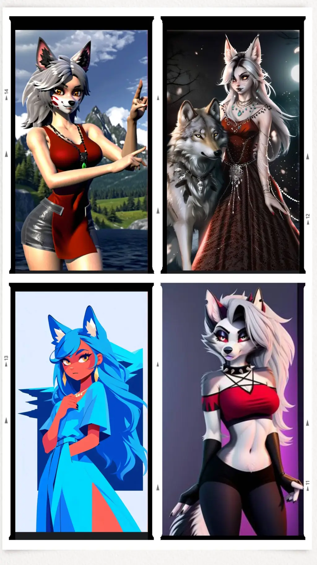 ai character: Loona and friends background