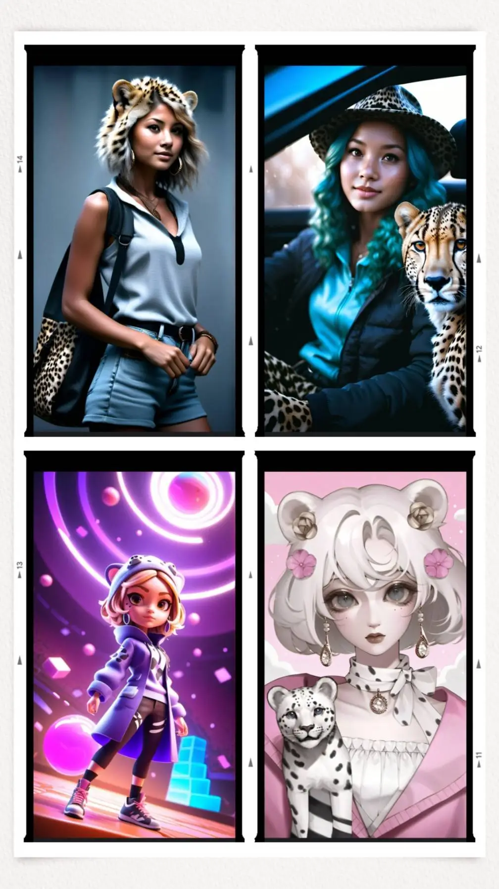 ai character: cheetah randoms background