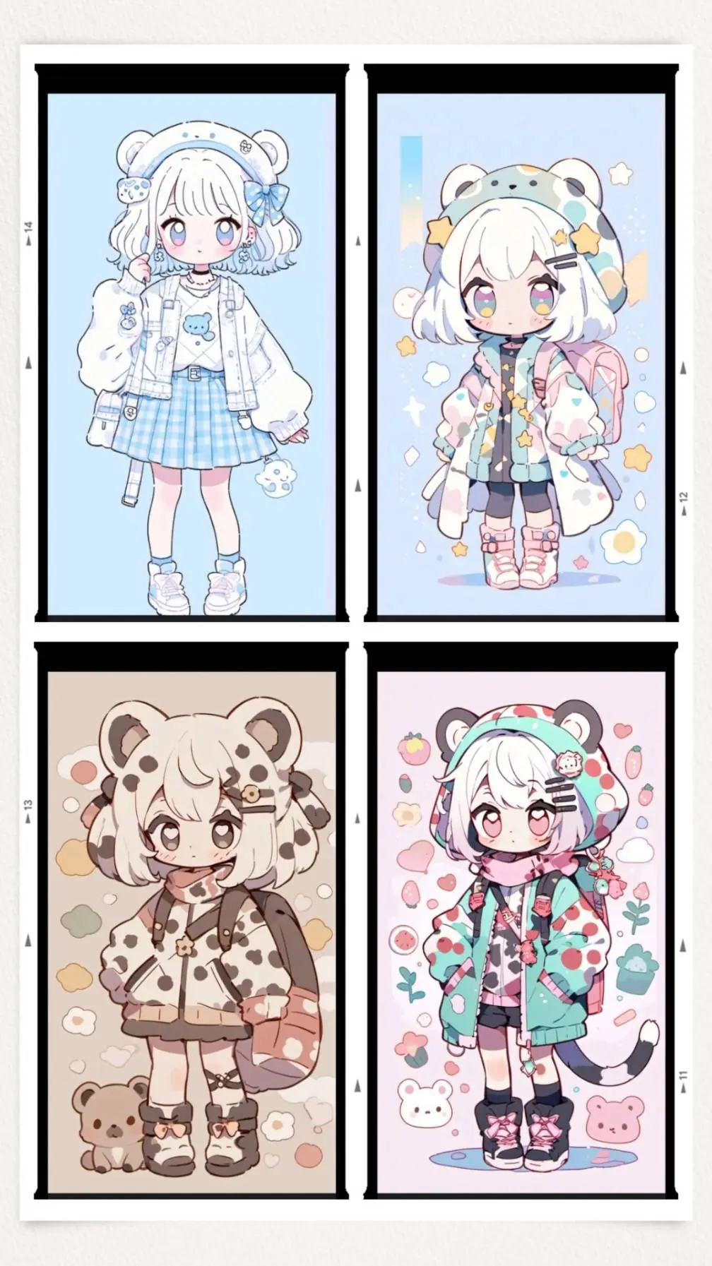 ai character: cute randoms background