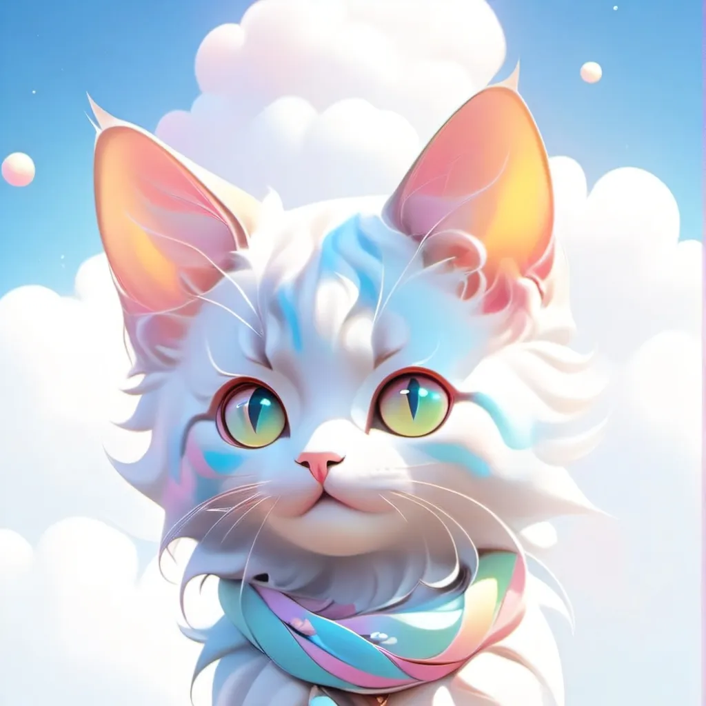 chat with ai character: Cloudy the kitten