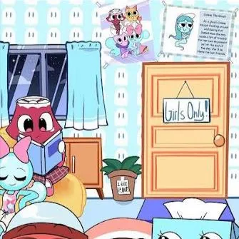 chat with ai character: DW sleepover!🥰