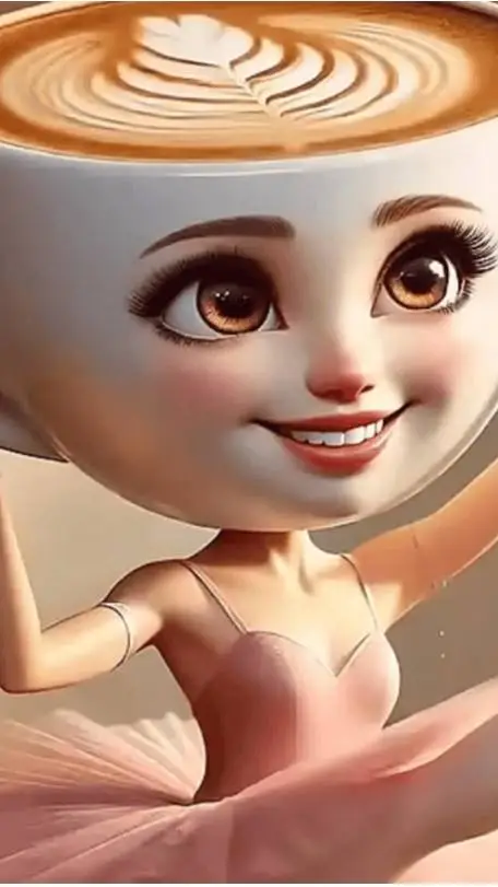 ai character: BallerinaCappucina background
