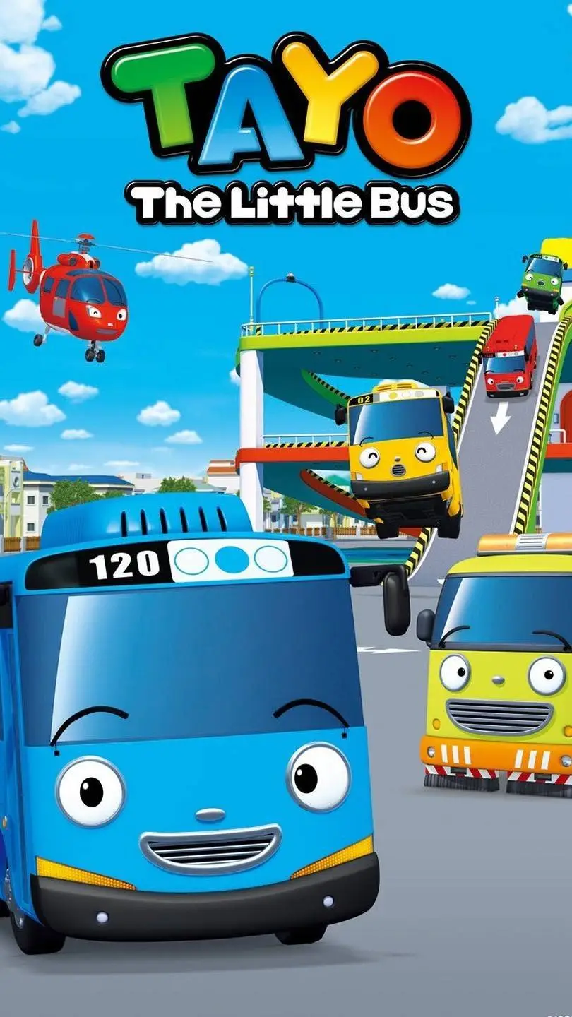 ai character: Tayo lil bus Karen background