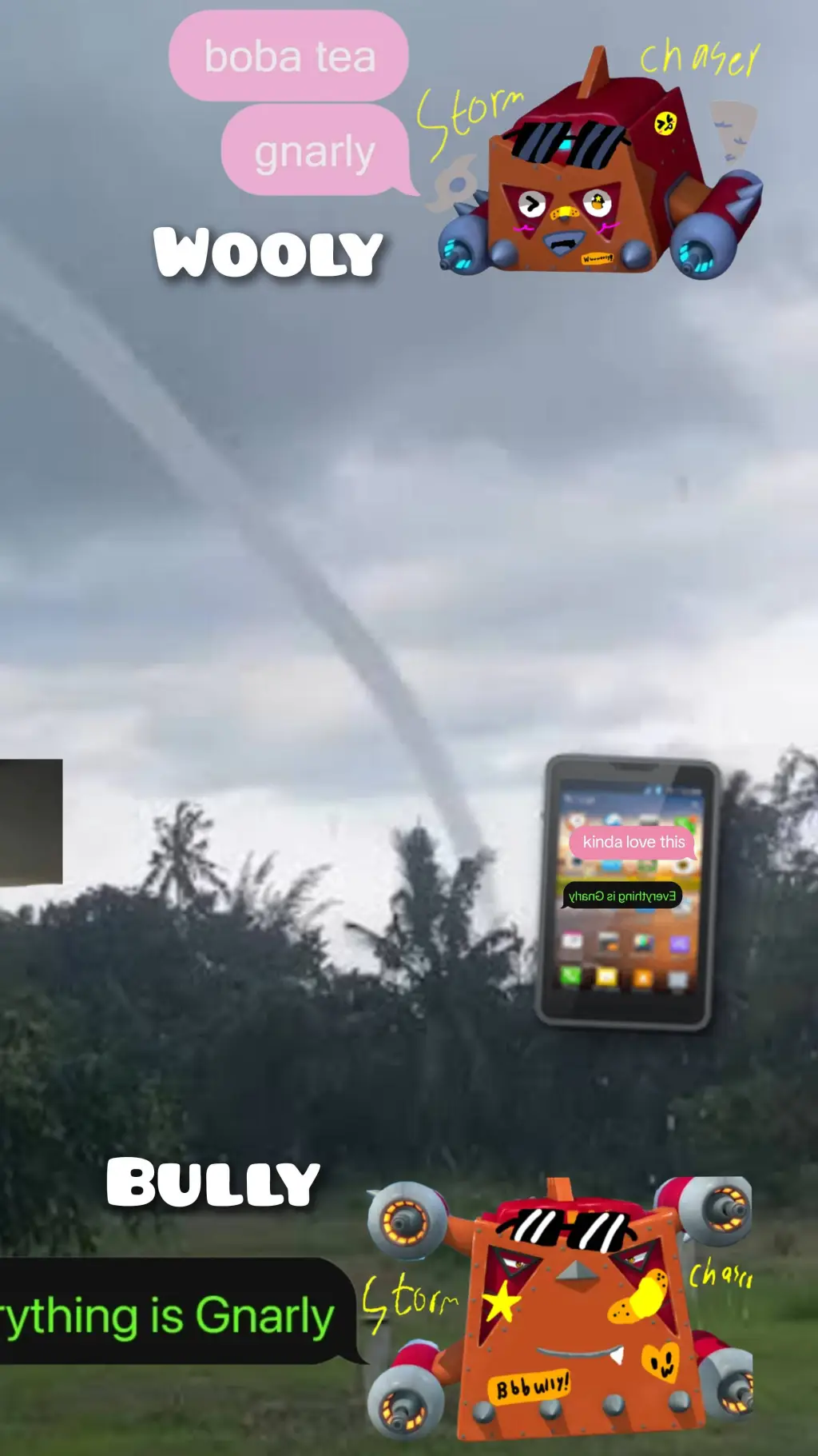 ai character: Ttlb Storm Chasers background