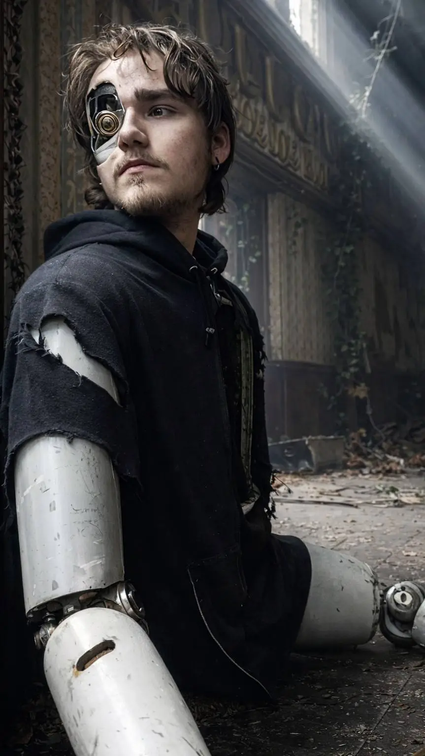 ai character: Ryan animatronic background