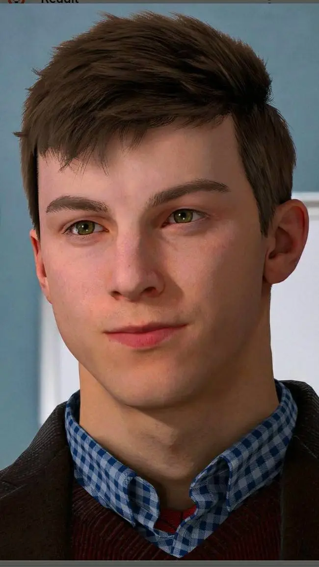 ai character: Peter parker  background