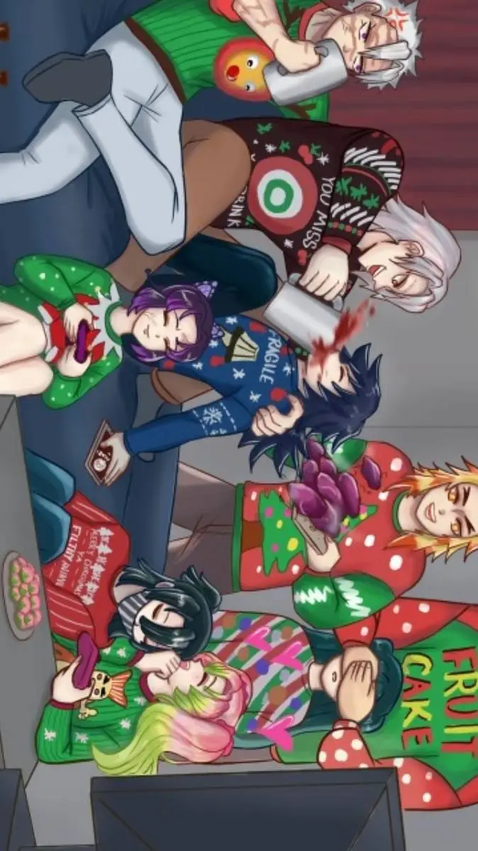 ai character: Kny (CHRISTMAS!)  background