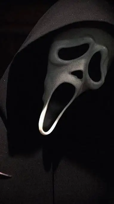 ai character: ghostface background