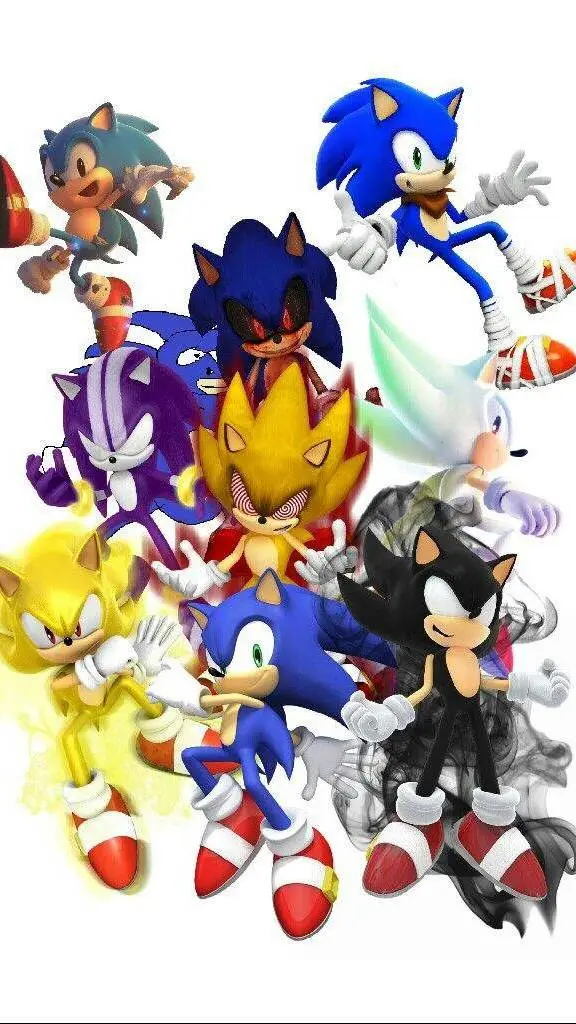 ai character: sonic's forms background