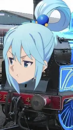 ai character: aqua trainsona  background