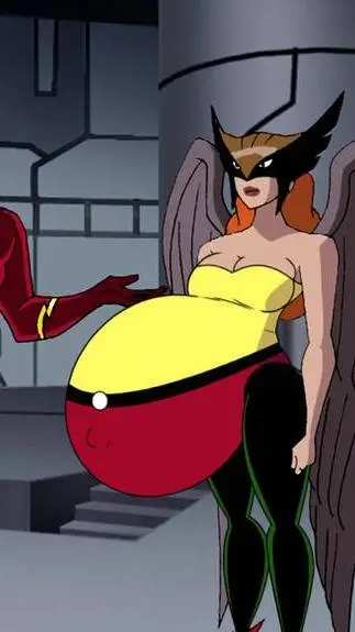 ai character: Hawk girl pregnant background
