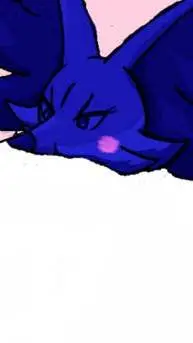 ai character: blueberry Delphox background