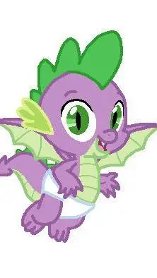 ai character: baby spike  background