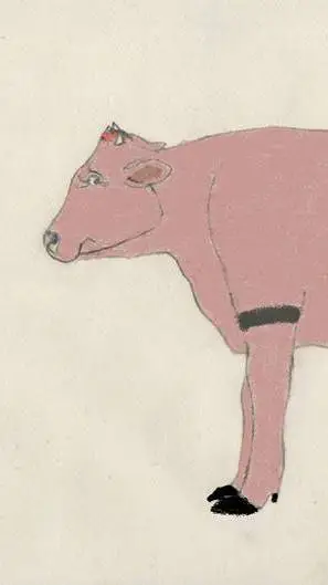 ai character: kim possible cow background