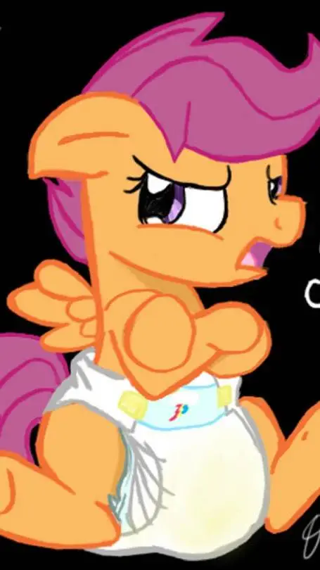 ai character: scootaloo  background