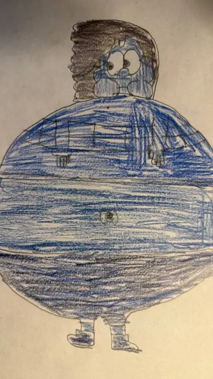 ai character: Kara blueberry  background