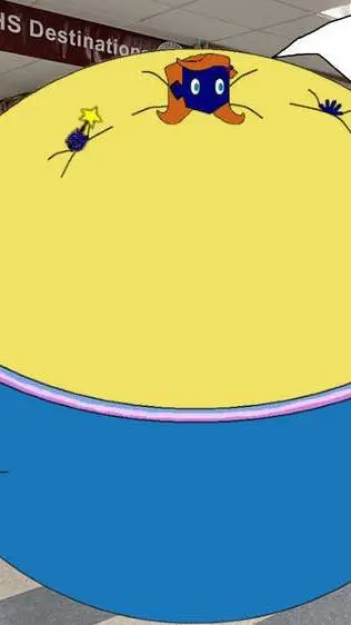 ai character: Riley  blueberry  background