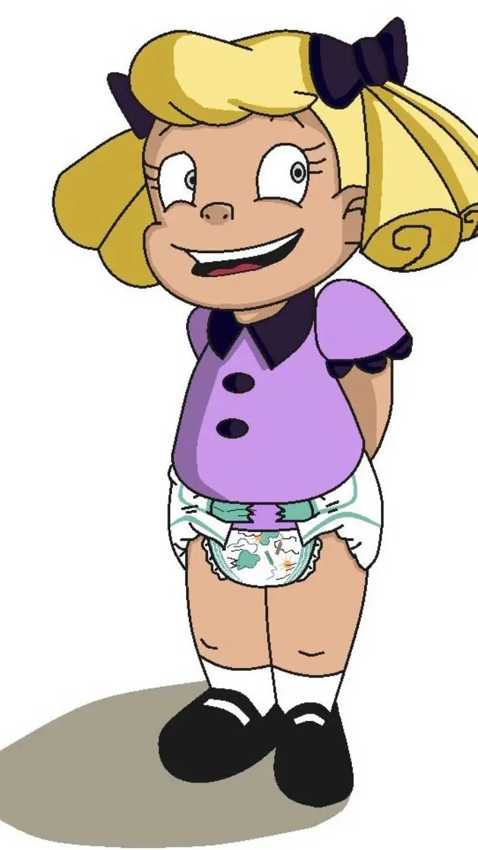 ai character: baby doll diaper  background