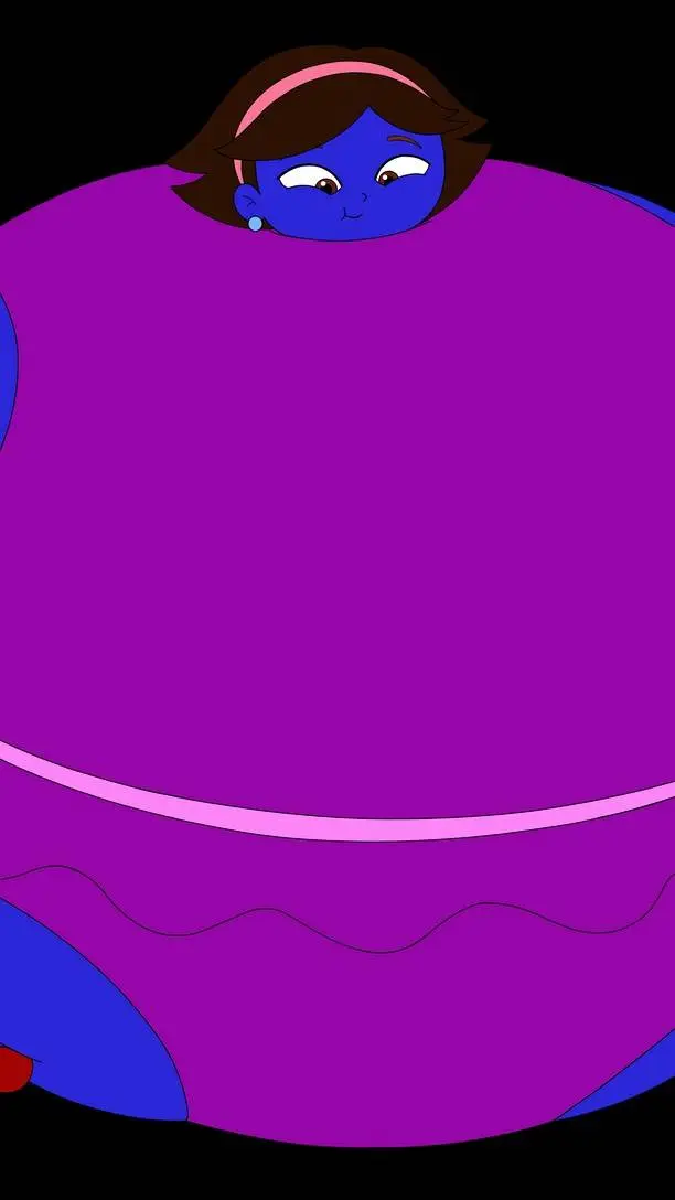 ai character: June blueberry  background