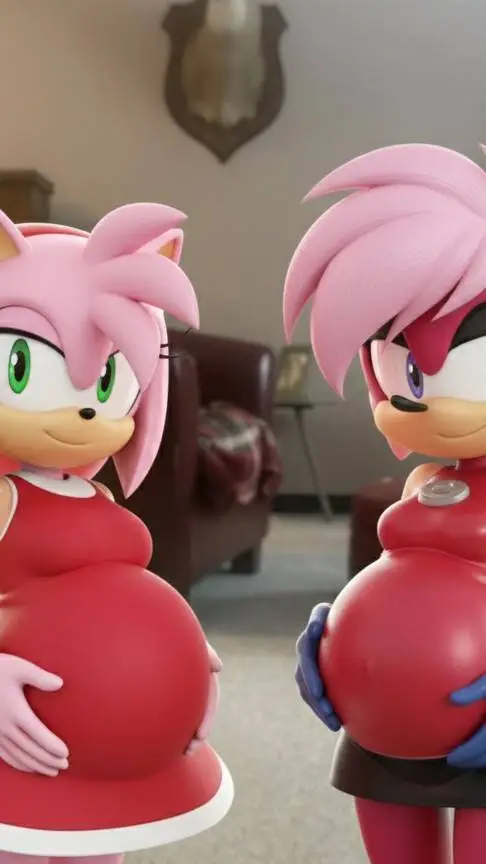 ai character: Amy rose and Sonia background