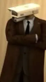 ai character: Brown cameraman ￼ background