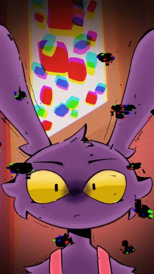 ai character: jax almostabstract background