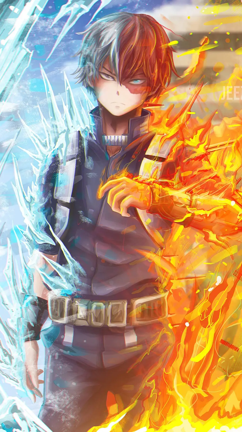 ai character: todoroki  background