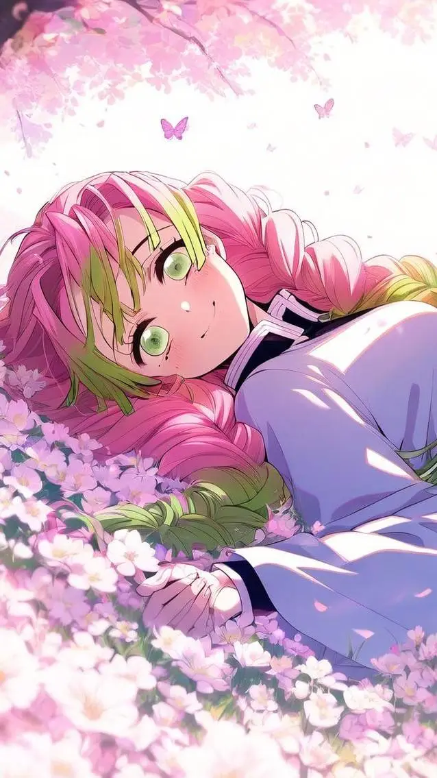 ai character: Mitsuri Kanroji🌷 background