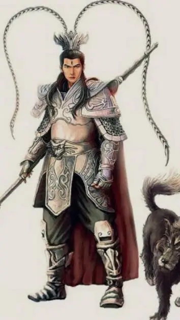 ai character: 二郎神（杨戬） background